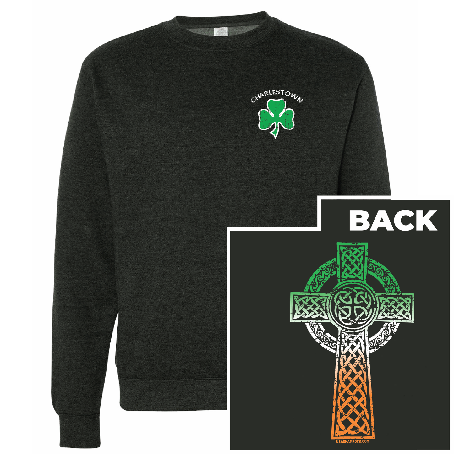 Charlestown Tri Cross Crewneck My City Gear