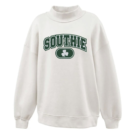 Southie Athletic Tackle Twill Mockneck Hoodie